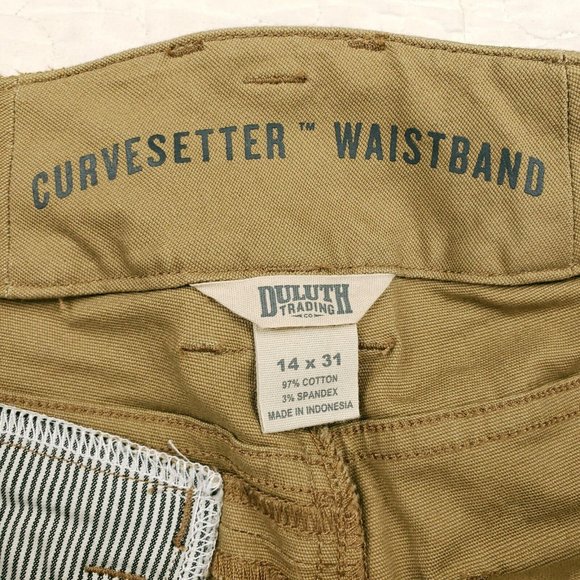 Duluth DuluthFlex Fire Hose Relaxed Cargo Pants Curvesetter Waistband Sz 14x31 - Picture 8 of 9